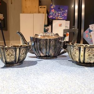Antique 3 Piece Sterling Tea Set